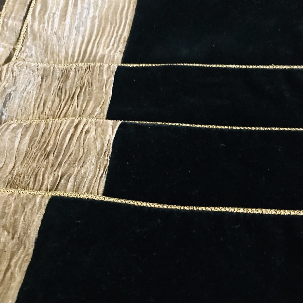 8 black velvet plate mats - Picture 3 of 5